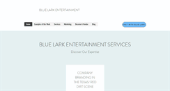 Desktop Screenshot of bluelarkentertainment.com